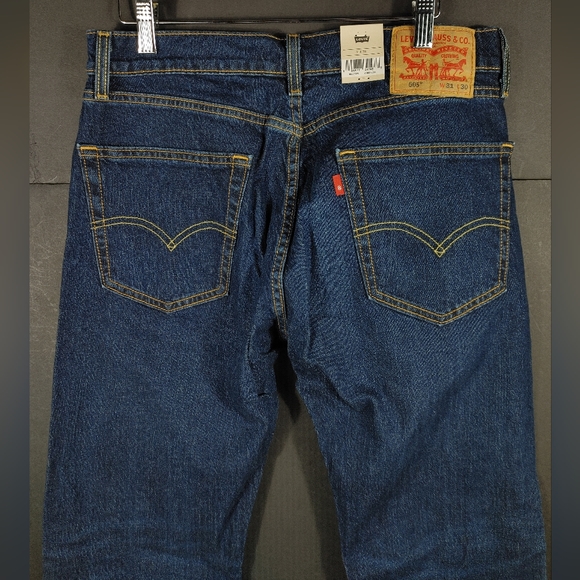 NEW Men's Levi's 505 Cotton Straight Regular Fit Stretch Jeans Size 31x30 - Picture 6 of 7